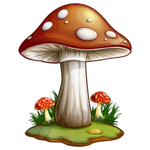 Mushroom World Cartoon Png Vri PNG Image