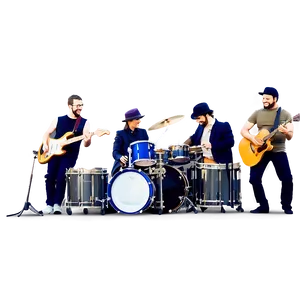 Music Band On Stage Clipart Png 22 PNG Image