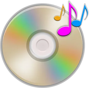 Music C D Vector Illustration PNG Image