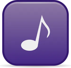 Music Note App Icon PNG Image