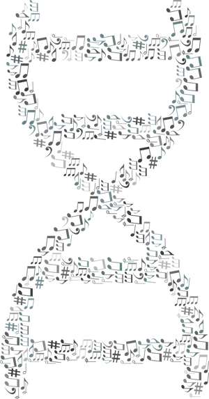 Musical D N A Helix PNG Image