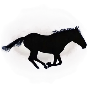 Mustang Horse Silhouette Dusk Png 06262024 PNG Image