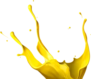 Mustard Splash Art PNG Image