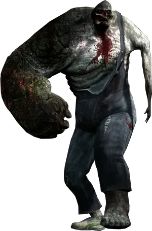 Mutated Monster Character PNG Image