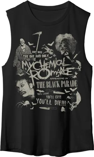 My Chemical Romance Black Parade Tank Top PNG Image