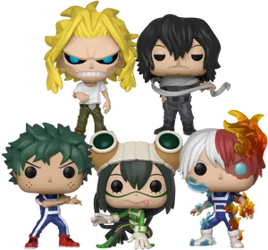 My Hero Academia Funko Pop Collection PNG Image