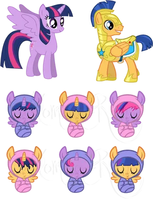 My Little Pony Characters Collection PNG Image