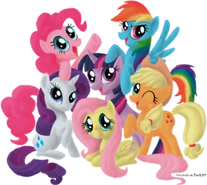 My Little Pony Friends Together PNG Image