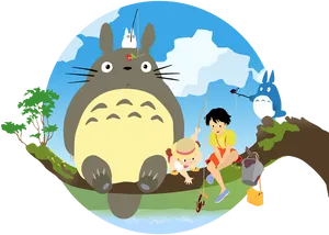 My Neighbor Totoro Characters Illustration PNG Image