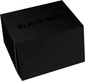 Mysterious Black Box PNG Image