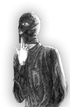 Mysterious_ Figure_ Silence_ Gesture PNG Image