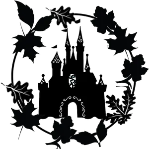 Mysterious_ Floral_ Silhouette_ Pattern PNG Image