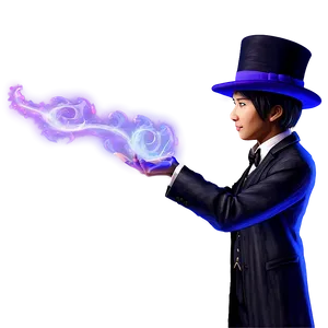 Mysterious Magician Figure Png Piv PNG Image