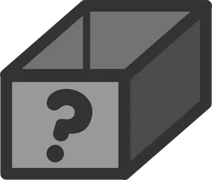 Mystery Black Box Icon PNG Image