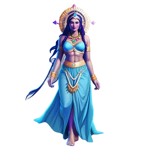 Mystic Goddess Illustration Png 3 PNG Image