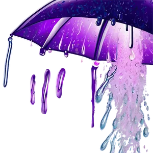 Mystic Purple Rain Scene Png 3 PNG Image