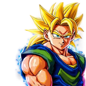 Mystic Super Saiyan Hair Png 24 PNG Image