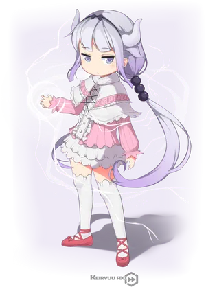 Mystical Anime Girlwith Magic PNG Image