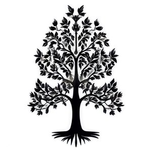 Mystical Black And White Tree Drawing Png 51 PNG Image