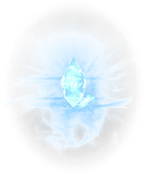 Mystical Crystal Energy Pulse PNG Image