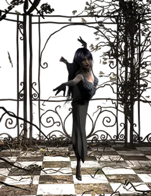 Mystical_ Garden_ Ballet_ Dancer PNG Image