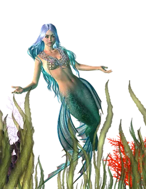 Mystical Mermaidin Underwater Realm.jpg PNG Image