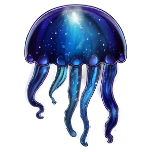 Mystical Moon Jelly Drawing Png Fie99 PNG Image