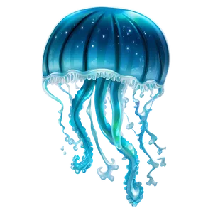 Mystical Moon Jelly Drawing Png Xdu PNG Image