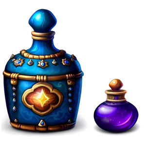 Mystical Potion Bottle Png Fiy PNG Image