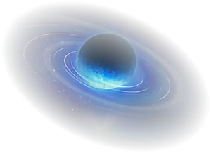 Mystical Saturn Artwork PNG Image