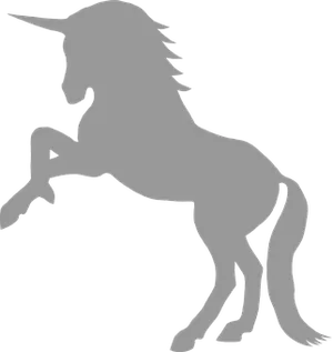 Mystical Unicorn Silhouette PNG Image