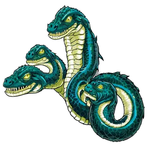 Mythical Hydra Art Png Fnp50 PNG Image