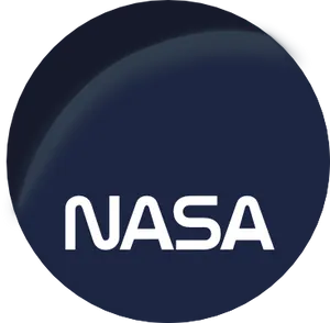 N A S A Logo Blue Background PNG Image