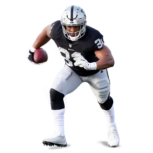 N F L Running Back Action Pose PNG Image