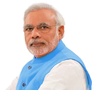 Narendra Modi Portrait PNG Image