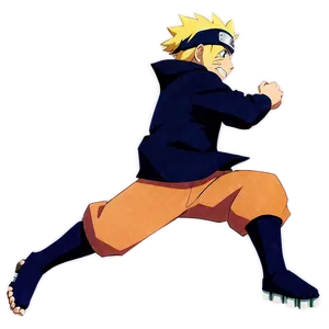 Naruto Powerful Run Leap Png 06292024 PNG Image