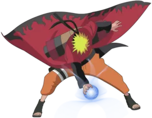 Naruto Rasengan Chakra Cloak PNG Image