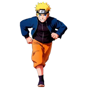 Naruto Running A PNG Image