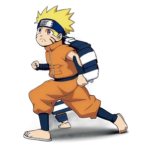 Naruto Running Side View Png 06292024 PNG Image