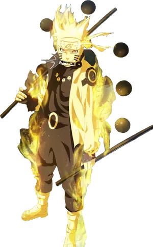 Naruto Sageof Six Paths Mode PNG Image