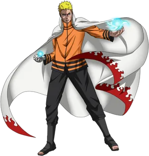 Naruto Uzumaki Chakra Mode PNG Image