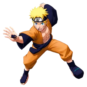 Naruto Uzumaki Running Pose Png Fjs PNG Image