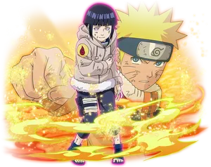 Narutoand Hinata Powerful Alliance PNG Image