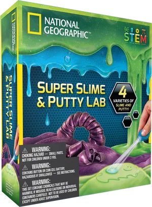 National Geographic Super Slime Putty Lab Box PNG Image