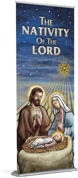 Nativity Scene Banner PNG Image