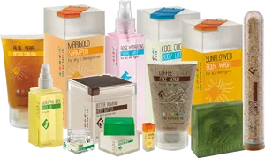 Natural Skincare Products Collection PNG