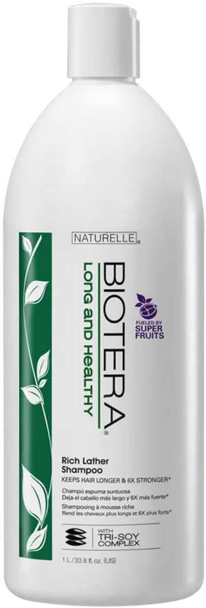 Naturelle Biotera Long Healthy Shampoo Bottle PNG Image