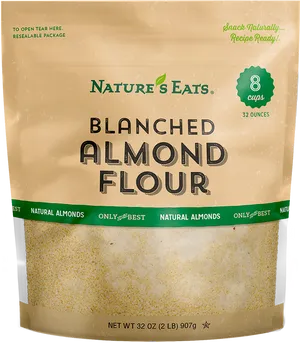 Natures Eats Blanched Almond Flour Package PNG Image