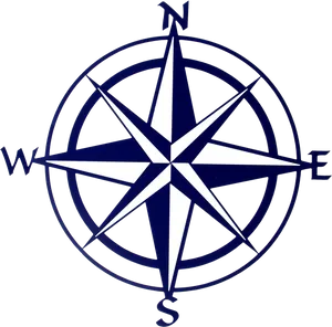 Nautical Compass Rose Graphic PNG Image