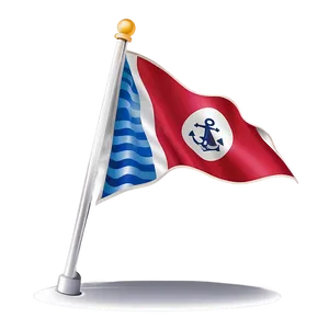 Nautical Flagpole Style Png Hmv4 PNG Image